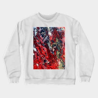 Passion acrylic pouring Crewneck Sweatshirt